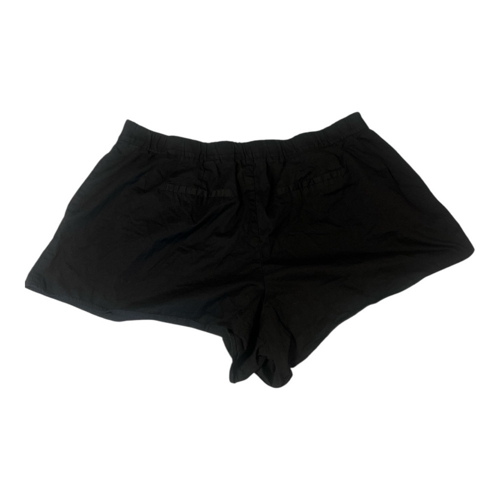 Eloquii Cotton Blend Black Wide Leg Black Shorts Size 20 MA1 - Picture 5 of 5